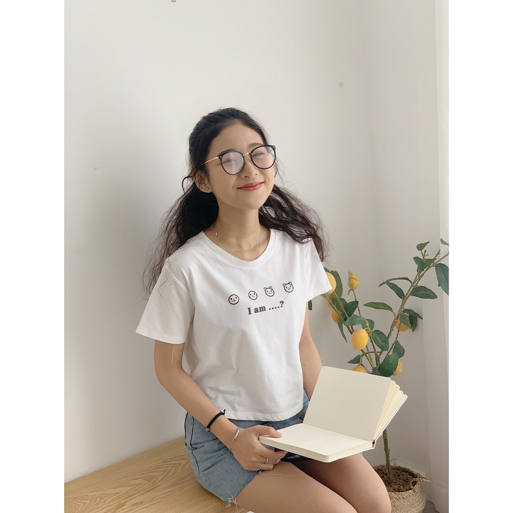 áo phông dáng ngắn mèo CRT31 1994closet