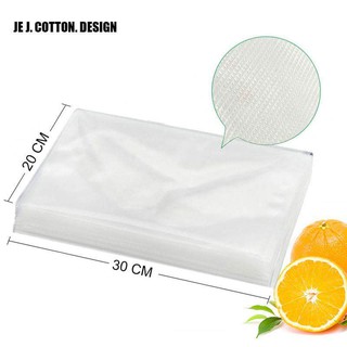 Bộ 100 túi hút chân không PE túi nhám size 20x30