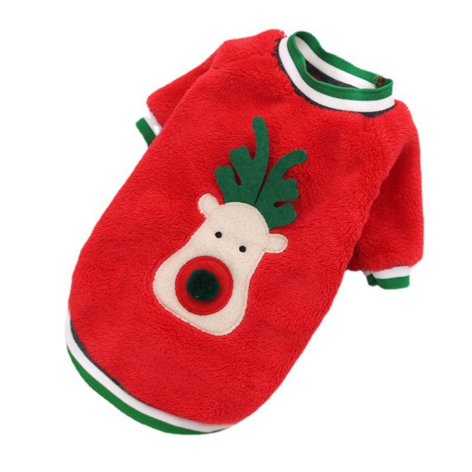 [Mã 252FMCGSALE giảm 8% tối đa 100k đơn 500K] Áo Lông Noel Cổ Viền Xanh Chó Mèo