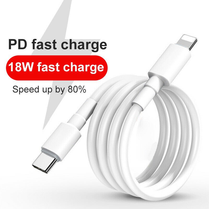 Cáp Sạc Nhanh PD 18W Type C To Dài 1M Dành Cho IP