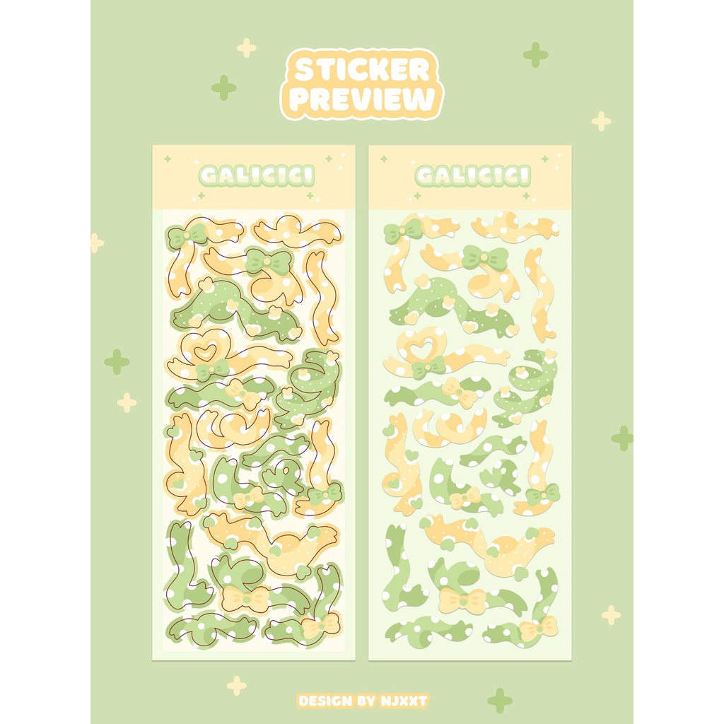 Peach 1Pcs Colour ribbon sticker Journal Scrapbook Decor Sticker