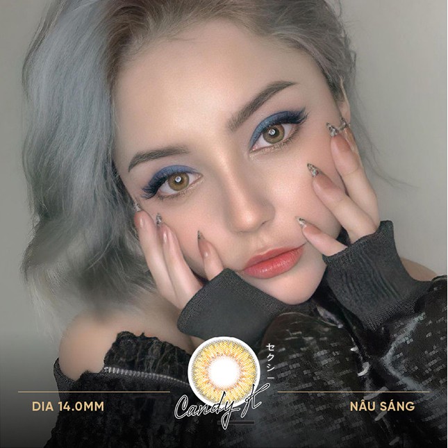 Kính áp tròng LENS NICE CANDY K - Nâu Sáng 14,0mm