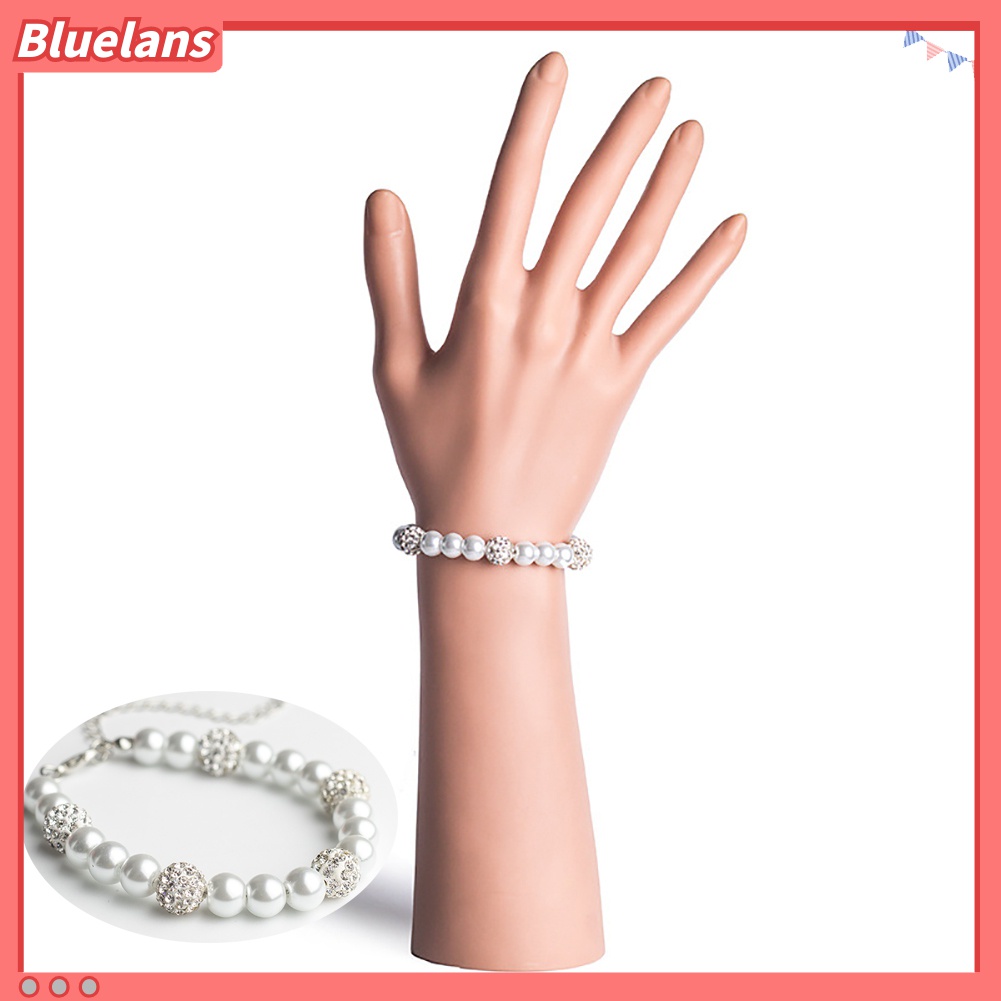 Vòng Tay Đính Đá Và Ngọc Trai Giả Thanh Lịch Cho Nữ