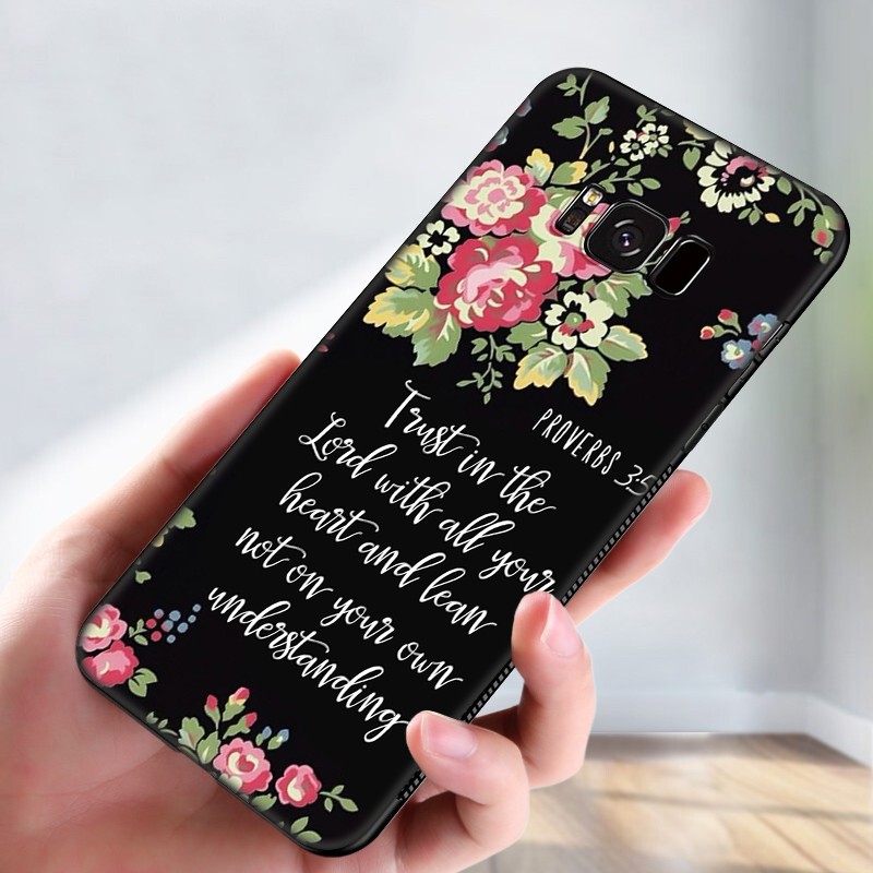 Samsung Galaxy S10 S9 S8 Plus S6 S7 Edge S10+ S9+ S8+ Casing Soft Case 9SF Bible Christ Christian mobile phone case