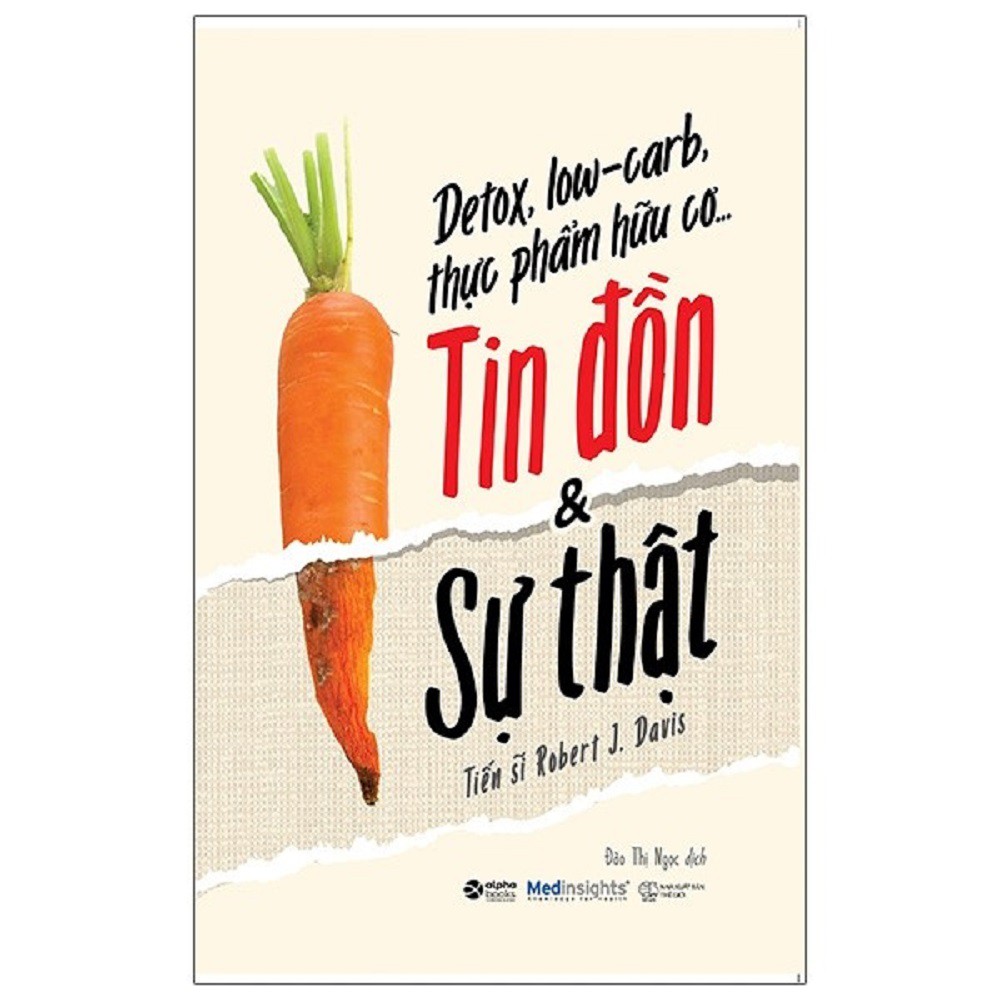 Sách Alpha Books - Detox, Low-Carb, Thực Phẩm Hữu Cơ…Tin Đồn &amp; Sự Thật