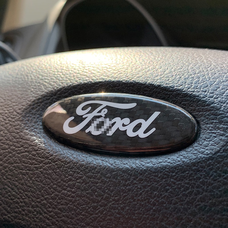1 Miếng Dán Trang Trí Vô Lăng Xe Hơi FORD FOCUS MONDEO Bằng Sợi Carbon