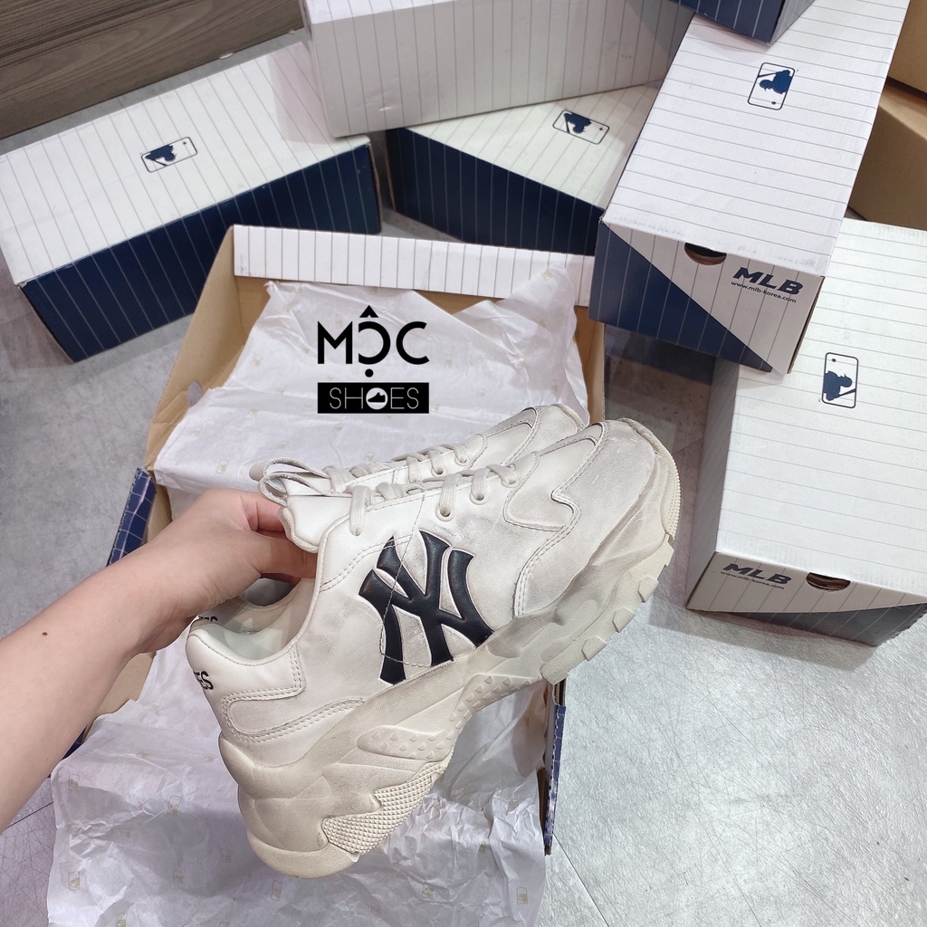 [CHÍNH HÃNG] Giày MLB Bigball Chunky Vintage LT New York Yankees Dirty