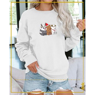 Áo sweater GẤU vải nỉ thu đông co dãn, dày dặn mềm mịn form rộng phong cách Unisex - LINK