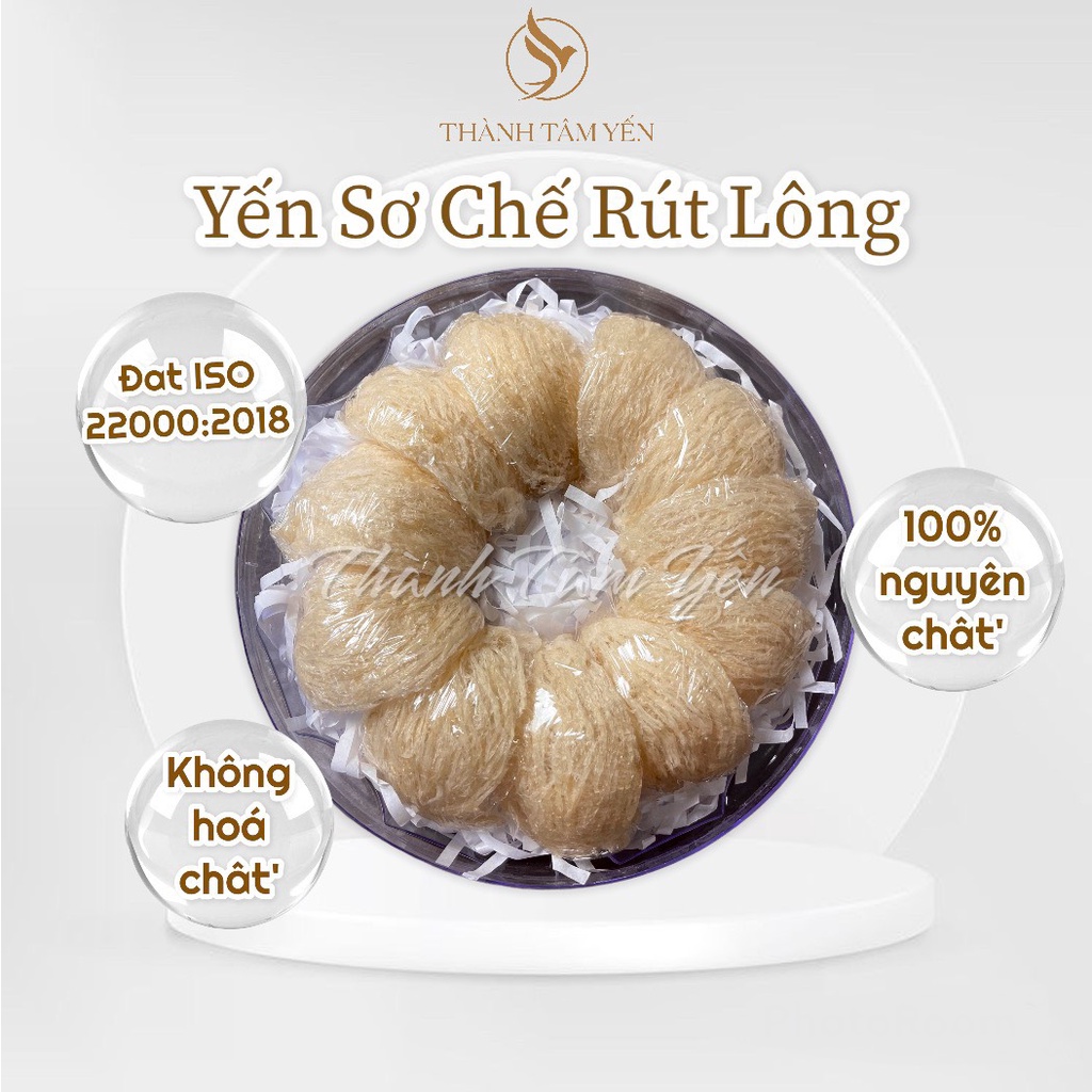 Tổ Yến Sơ Chế Rút Lông Nguyên Chất - Yến Sào Khánh Hòa (50gr-100gr)