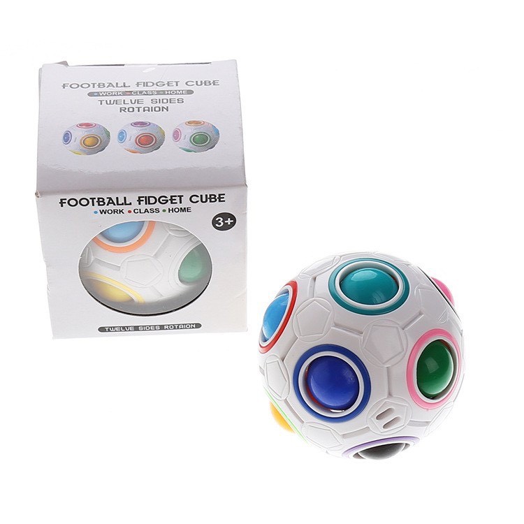 Football Fidget Cube đường kính 7cm - Quả Bóng Ma Thuật rèn luyện trí não cho bé