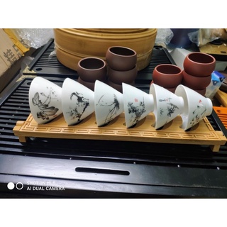 bộ chén sứ trắng bạch định