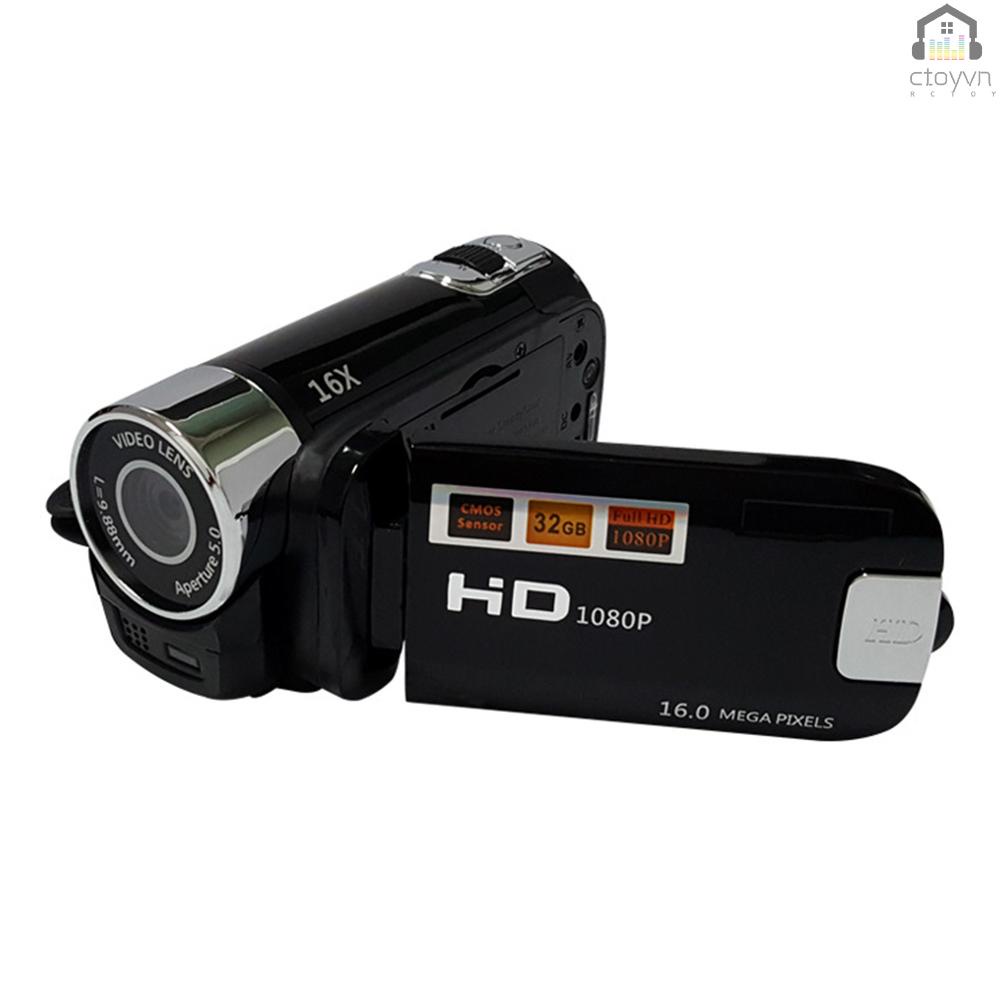 Camera kỹ thuật số 16X F-ocus Zoom thiết kế màn hình 2.7inch hỗ trợ thẻ nhớ TFT | BigBuy360 - bigbuy360.vn