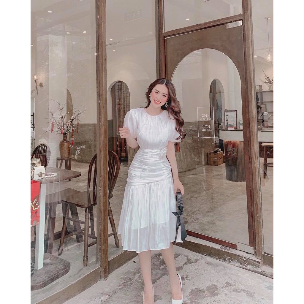 (SHIP 24H) Đầm Nhún Bóng Kiếng Dự Tiệc Siêu Sang | BigBuy360 - bigbuy360.vn