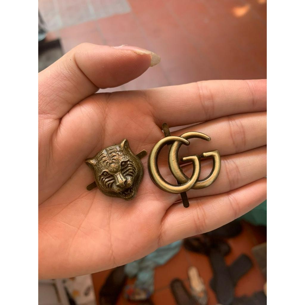 Logo dép dọ GC,đầu hổ, khóa cài