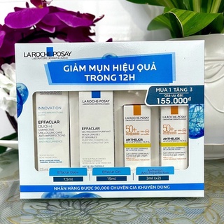 Bộ sản phẩm giảm mụn ngừa thâm siêu hiệu quả trong 12h La RochePosay