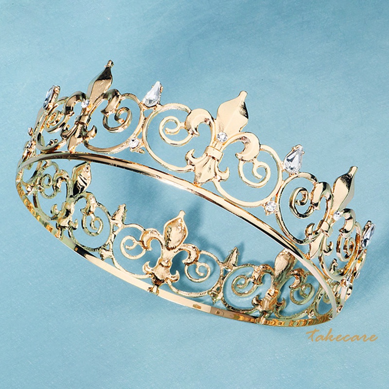 Vương Miện Hợp Kim Đính Đá Toàn Bộ Cho Nam Nữ