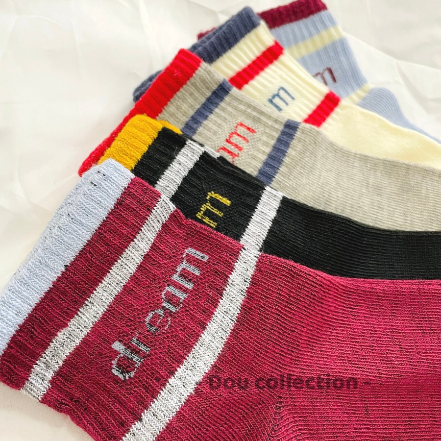 [Nowship2h] Vớ Tất Nam Nữ Cổ Cao Cotton Họa Tiết &quot;Day Dream&quot; Phong Cách Nhật Bản Dễ Thương Nhiều Màu - Mã TV012