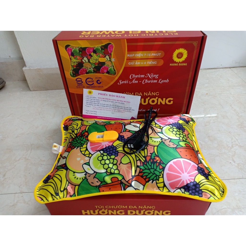 Túi chườm đa năng Hướng Dương cắm điện sưởi ấm, chườm nóng giảm đau bụng kinh. Bảo hành chính hãng 6 tháng [B3T Store]