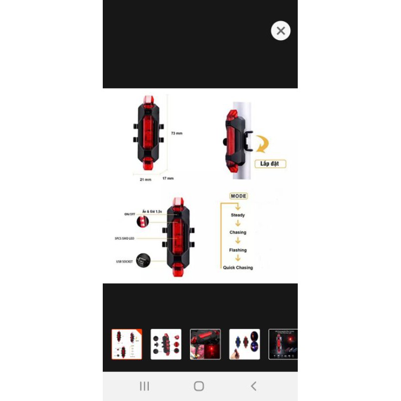 Đèn led diều 4 chế độ ánh sáng