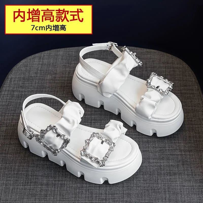 Dép Đế Xuồng Dày Dặn Tăng Chiều Cao Thoải Mái Phong Cách Mới Cho Nữ