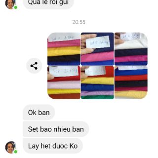 Set vải cotton 4c rose