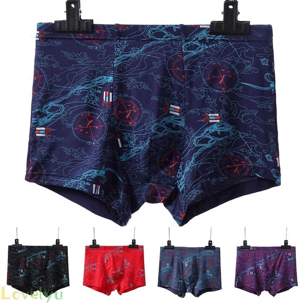 【LOVELYU】Men Casual And Comfortable Boxer Briefs Modal Super Fat Underwear Loose Shorts High Quality【Good Quality】