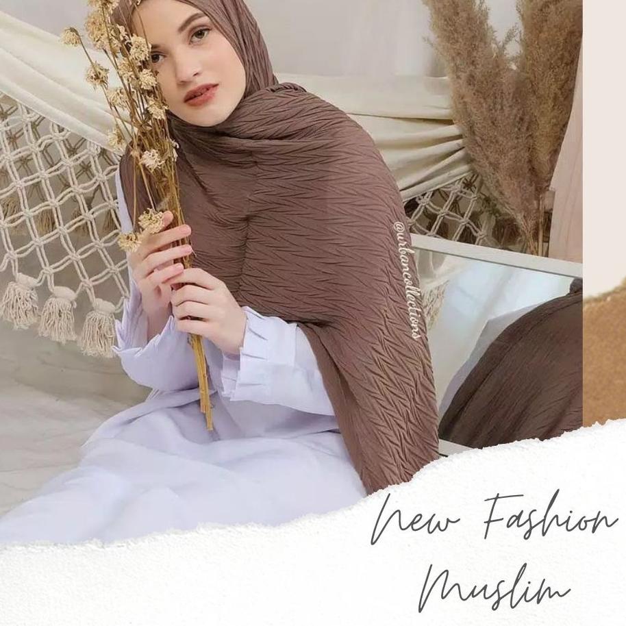 Khăn Choàng Xếp Ly Pashmina Plisket Full Ceruty (Qan-1272)