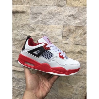 GIÀY JORDAN 4 NỮ MÀU TRẮNG ĐỎ .