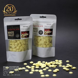 Túi socola trắng couverture callet 150g Belcholat