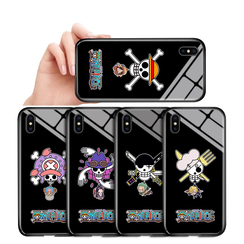 【Luminous Glass Casing】Xiaomi Redmi 8 8A 6A 7 7A 6 Pro For Phone Case Anime One Piece Luffy Hard Casing