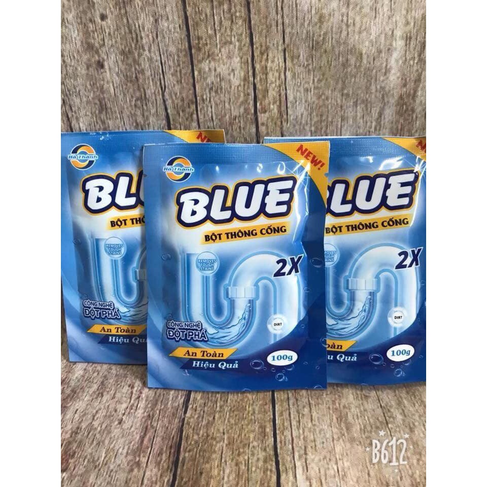 Bột Thông Cống Blue Cực Mạnh, Bồn Cầu, Đường Ống, Bồn Rửa Mặt - Bột Được Nhập Khẩu Hàn Quốc