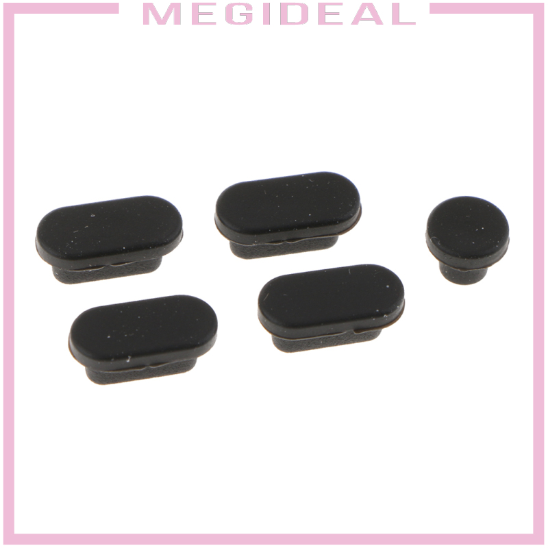Set 5 Nút Silicon Đậy Cổng Sạc Chống Bụi Dành Cho Apple Mac