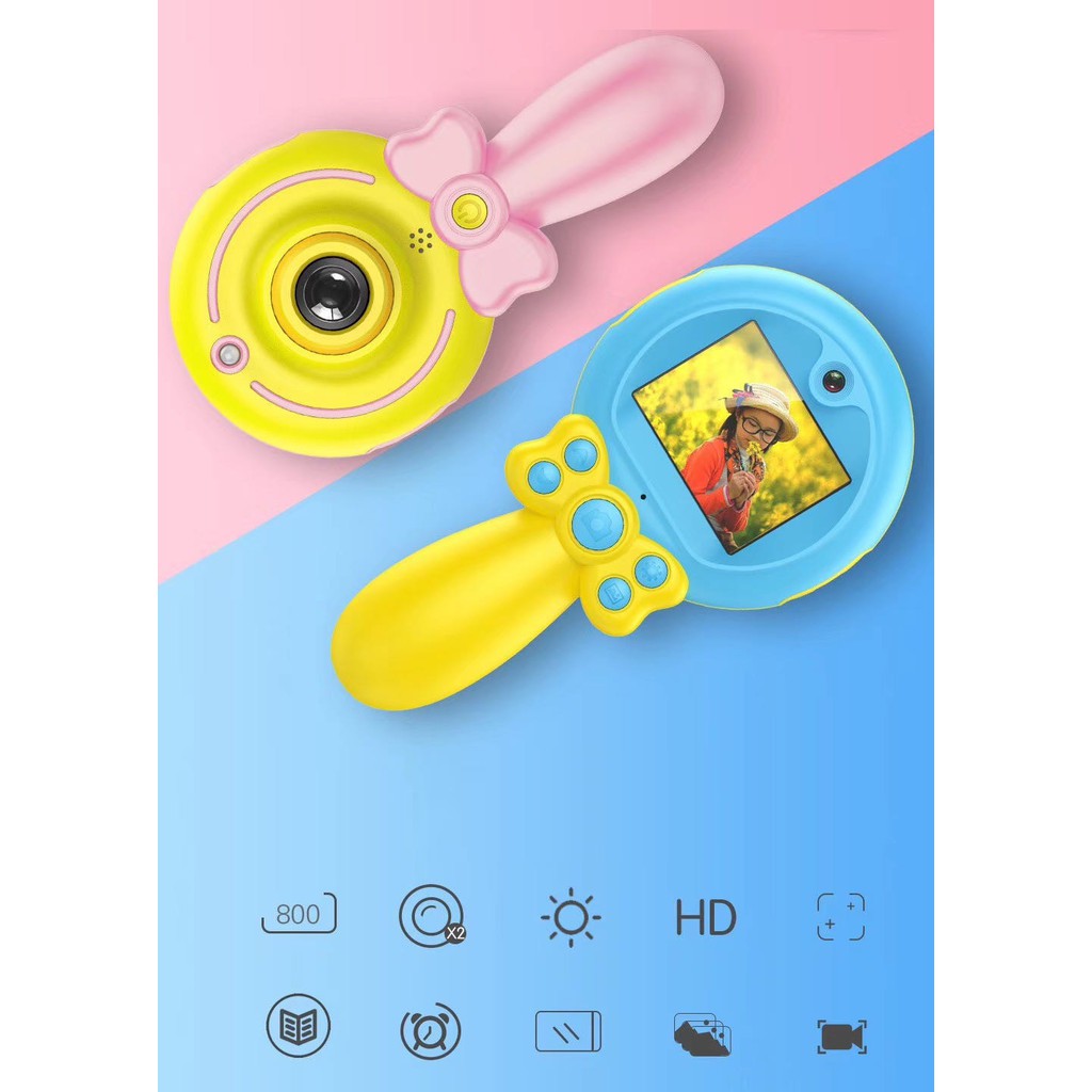 Máy ảnh cao cấp kỹ thuật số mini chụp hình, quay camera cho bé yêu kèm thẻ nhớ | BigBuy360 - bigbuy360.vn