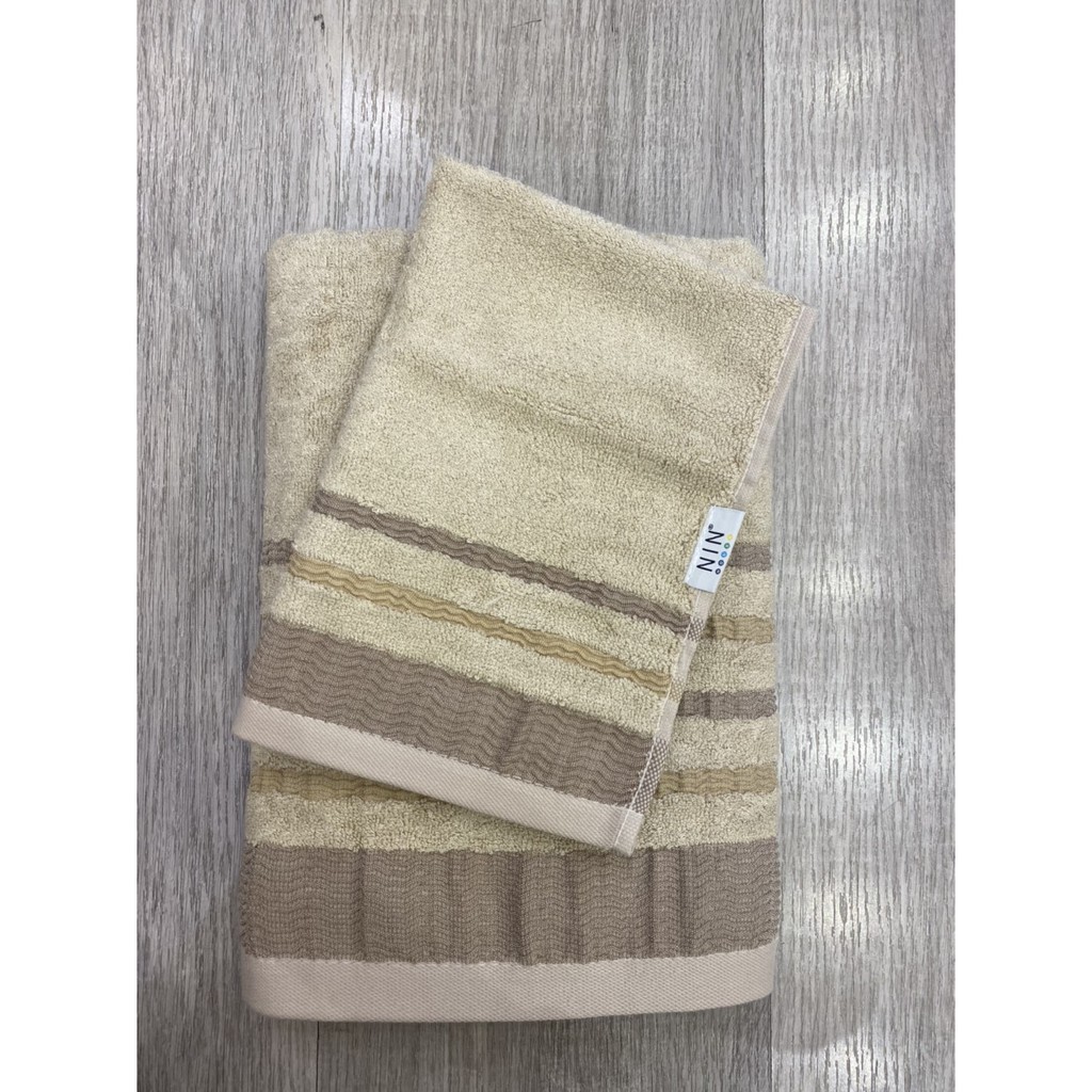 Bộ Khăn sợi tre Bamboo NIN House - Beige mềm mại sau nhiều lần giặt