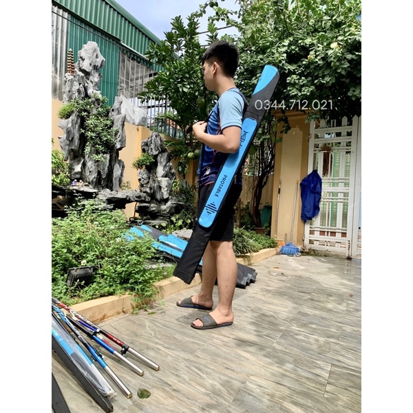 Bao đựng cần câu đơn BUKONG 1 ngăn chính 1 ngăn phụ cao cấp