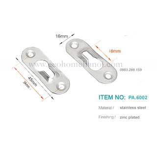 Pát treo hình giọt nước ( móc treo gương) PA6002 (50pcs)