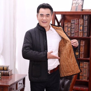 Áo khoác lót nhung trung niên và cao tuổi