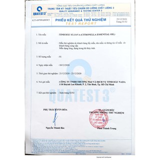 Tinh Dầu Sả Java NaDa