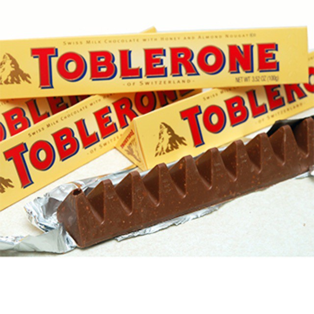 Chocolate Toblerone, Socola sữa Toblerone thanh 100gr(2 loại)