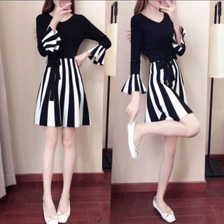 Mẫu đầm len bán trên live