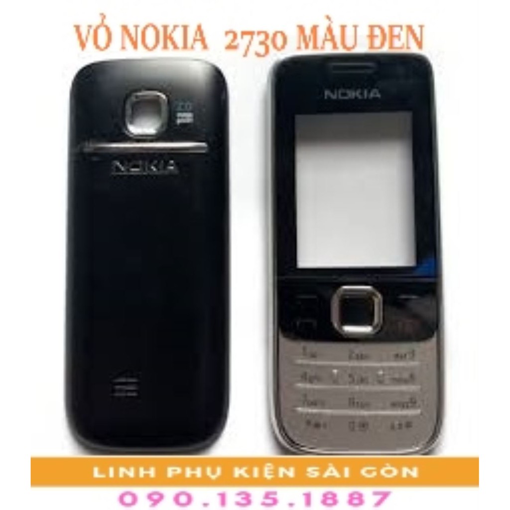 VỎ NOKIA  2730 MÀU ĐEN