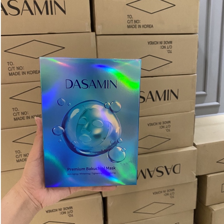 Mặt nạ cao cấp Premium Bakuchiol Dasamin Mask cấp ẩm, dưỡng trắng, căng bóng da