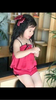 Bộ lụa 2 dây cho bé yêu