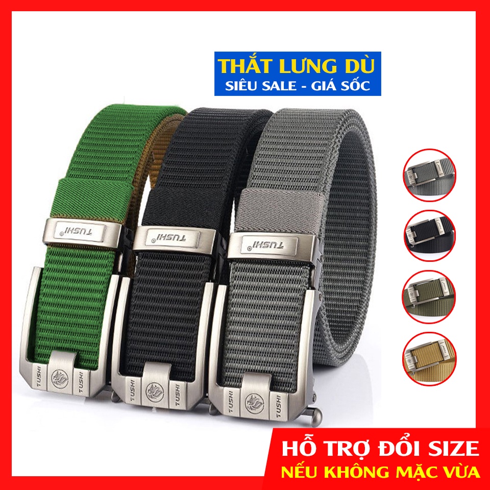 Dây nịt nam (dây nịch nam ),thắt lưng nam TUSHI,chất liệu vải dù cao cấp, bền đẹp mẫu 2022