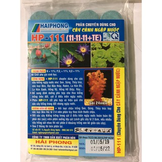 24 viên Phân chuyên dùng cho sen, súng, thủy trúc, cây trồng nước