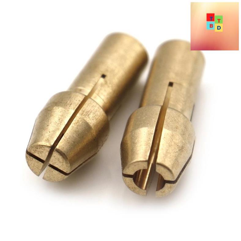Bộ đầu kẹp mũi khoan bằng đồng  0.5-3.2mm chuôi 4.8mm cho máy mài mini