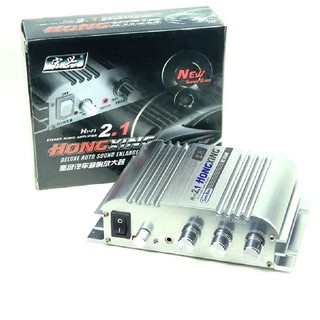 Ampli Mini 12V Hifi 2.1 độ xe nghe nhạc cực hay HX-168AH  -dc2566