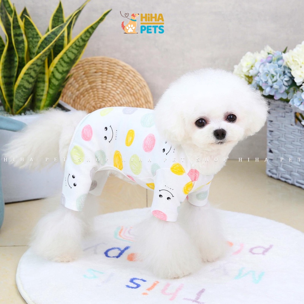 Quần Áo Cho Chó Mèo 4 Chân Mặc Ấm Chất Liệu Thun Cotton Quần Áo Thú Cưng Jump Hình Dễ Thương Hihapet.