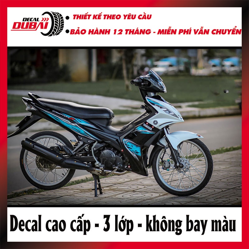 Tem Trùm Exciter 2010 Trắng Xanh