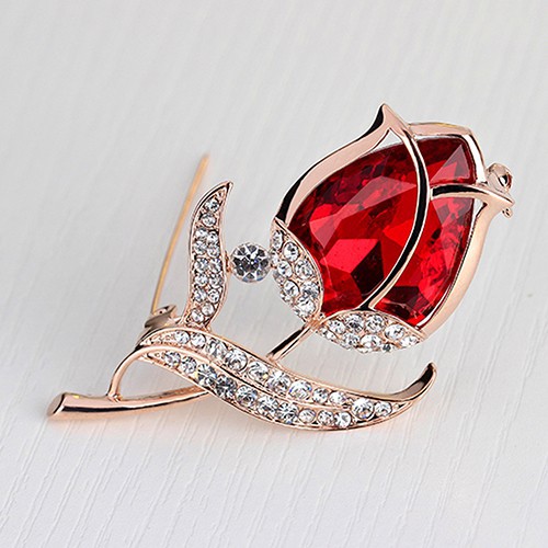 Trâm cài hình hoa Tulip đính đá thời trang